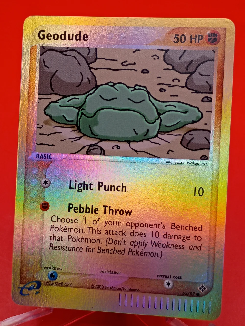 Geodude 55/97 EX Dragon e-Reader Series Reverse Holo Near Mint Pokémon TCG